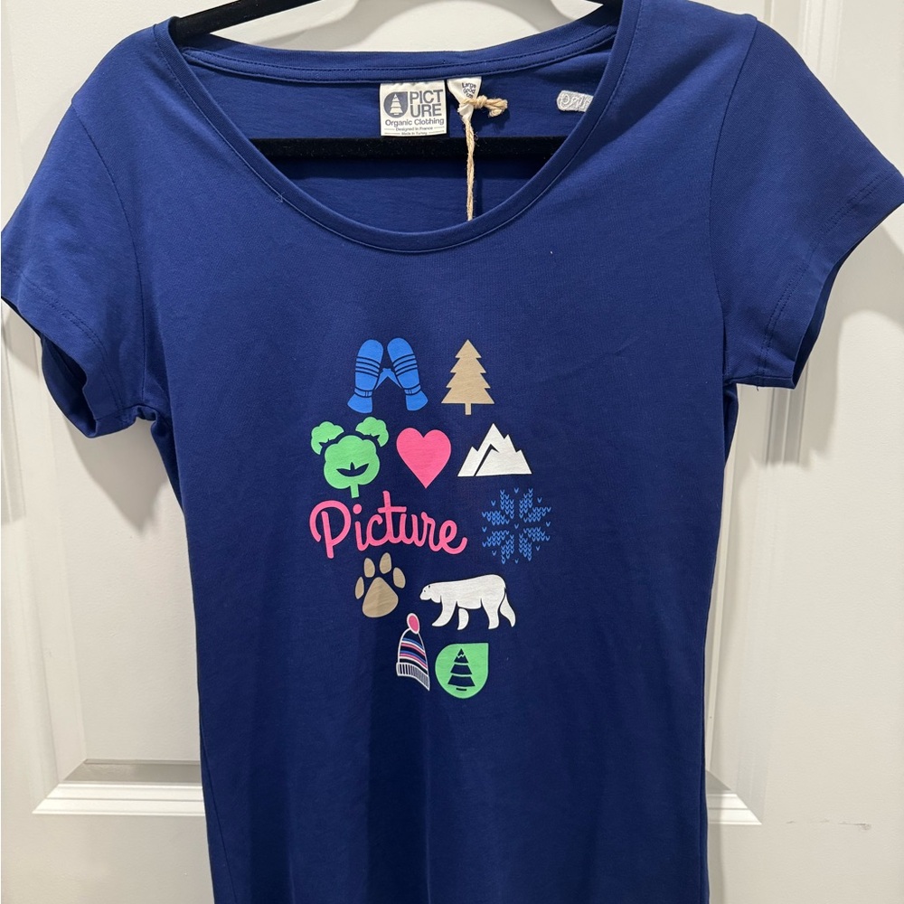 Picture Organic Women's Blue Graphic Tee